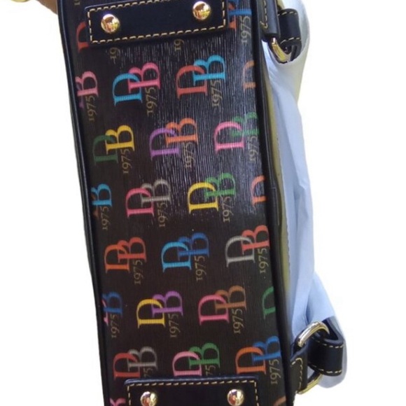 Dooney & Bourke Black Rainbow Monogram Domed Backpack NWT! factory Wrapped - Picture 7 of 7